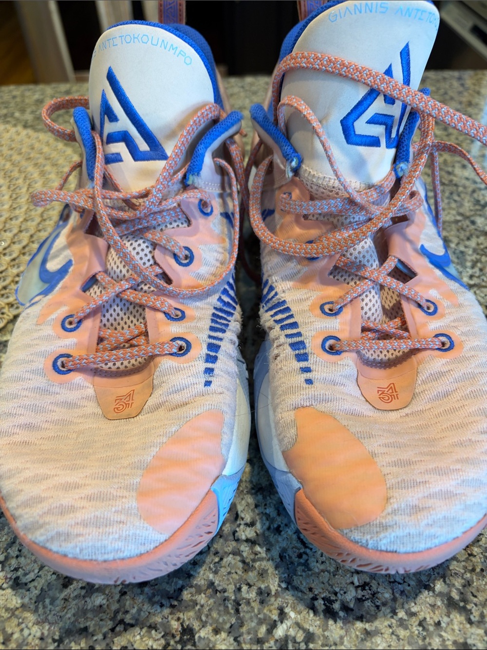 Nike Giannis Antetokounmpo Basketball Shoes - Pink/Blue